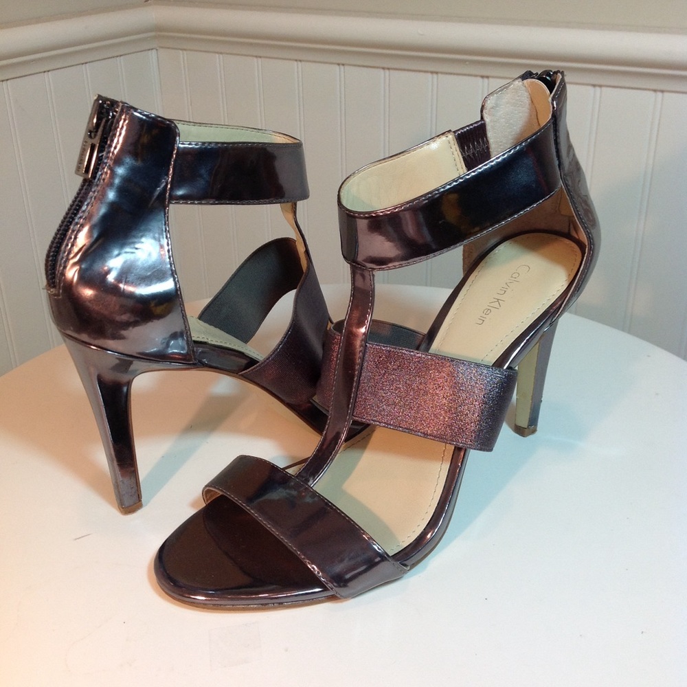 Calvin Klein Sahana Heels Pewter 8M